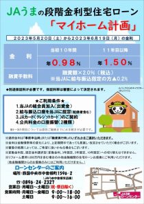 段階金利型住宅ローン「マイホーム計画」