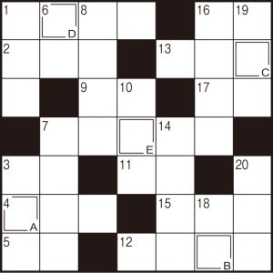 ４月クロスワード