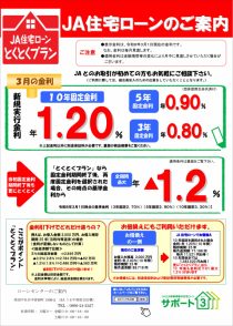 JA住宅ローン「とくとくプラン」